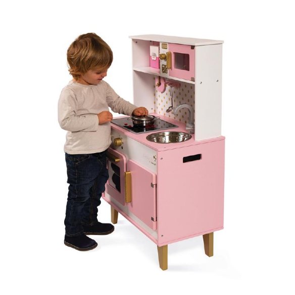 Janod - Grande cucina candy chic in legno per bambine