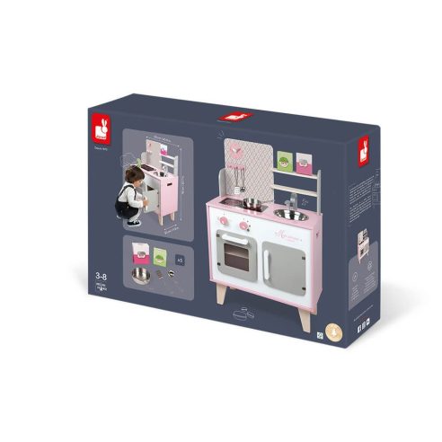 Janod - Cucina Macaron (legno) bambini prezzi bassi