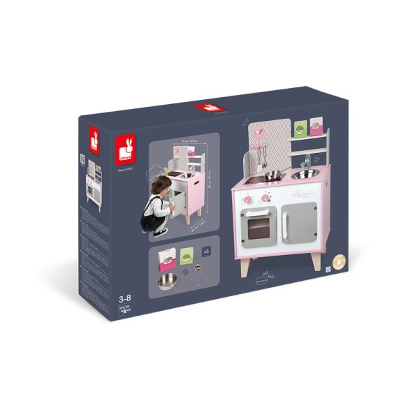 Janod - Cucina Macaron (legno) bambini prezzi bassi