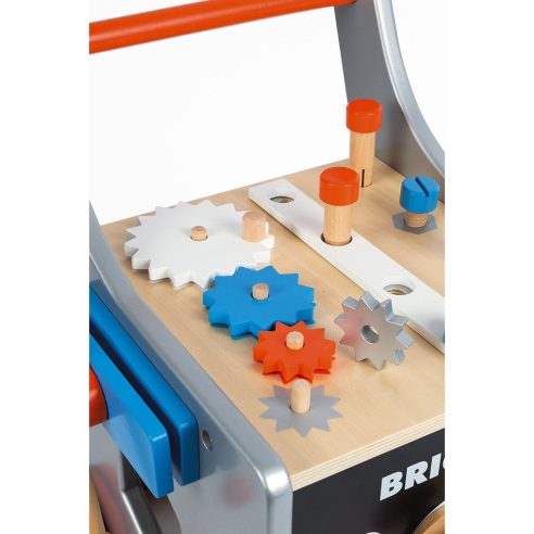 Janod - Brico' Kids - Carrello Porta Attrezzi Magnetico (Legno)