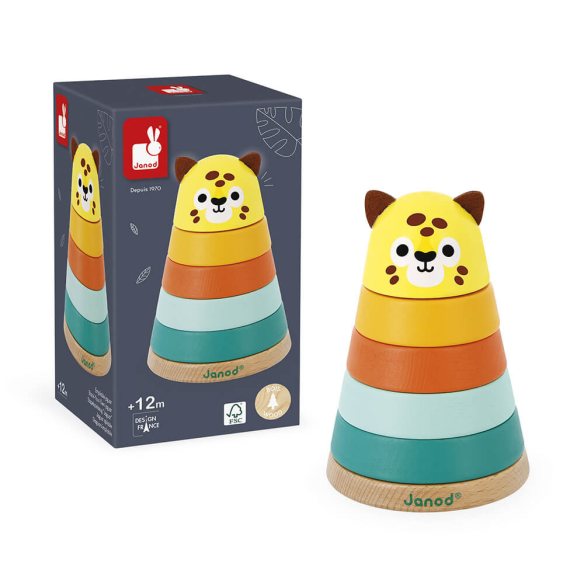 Janod - Tropik - Giaguaro Impilabile - (Legno) bambini