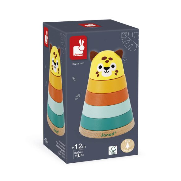 Janod - Tropik - Giaguaro Impilabile - (Legno) bambini