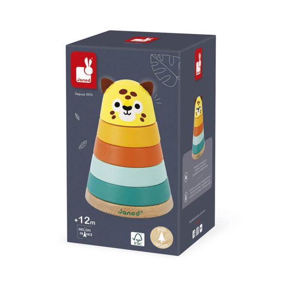 Janod - Tropik - Giaguaro Impilabile - (Legno) bambini